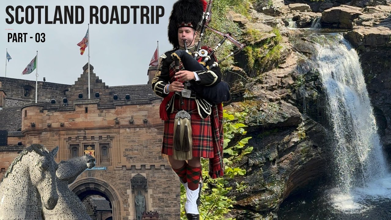 Scotland Road Trip Part 3 | Castles, Waterfalls & Edinburgh Magic🏴󠁧󠁢󠁳󠁣󠁴󠁿 