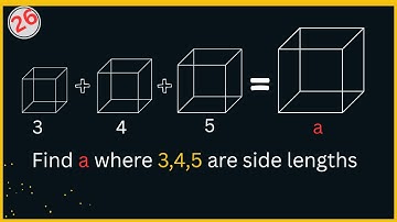 Find Side of New Cube When 3 Cubes Are Melted Together | Cube Volume Concept Explained