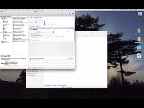 Splitting PDFs into single pages with Automator