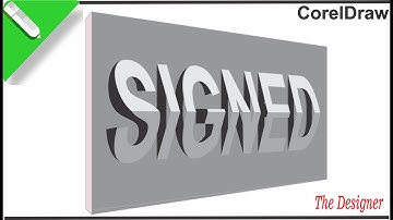 3D Perspective Typography in CorelDRAW | Stunning Text Effects | The Designer