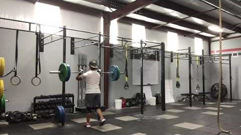 Front Rack Reverse Lunges x 15 @ 185 lbs.