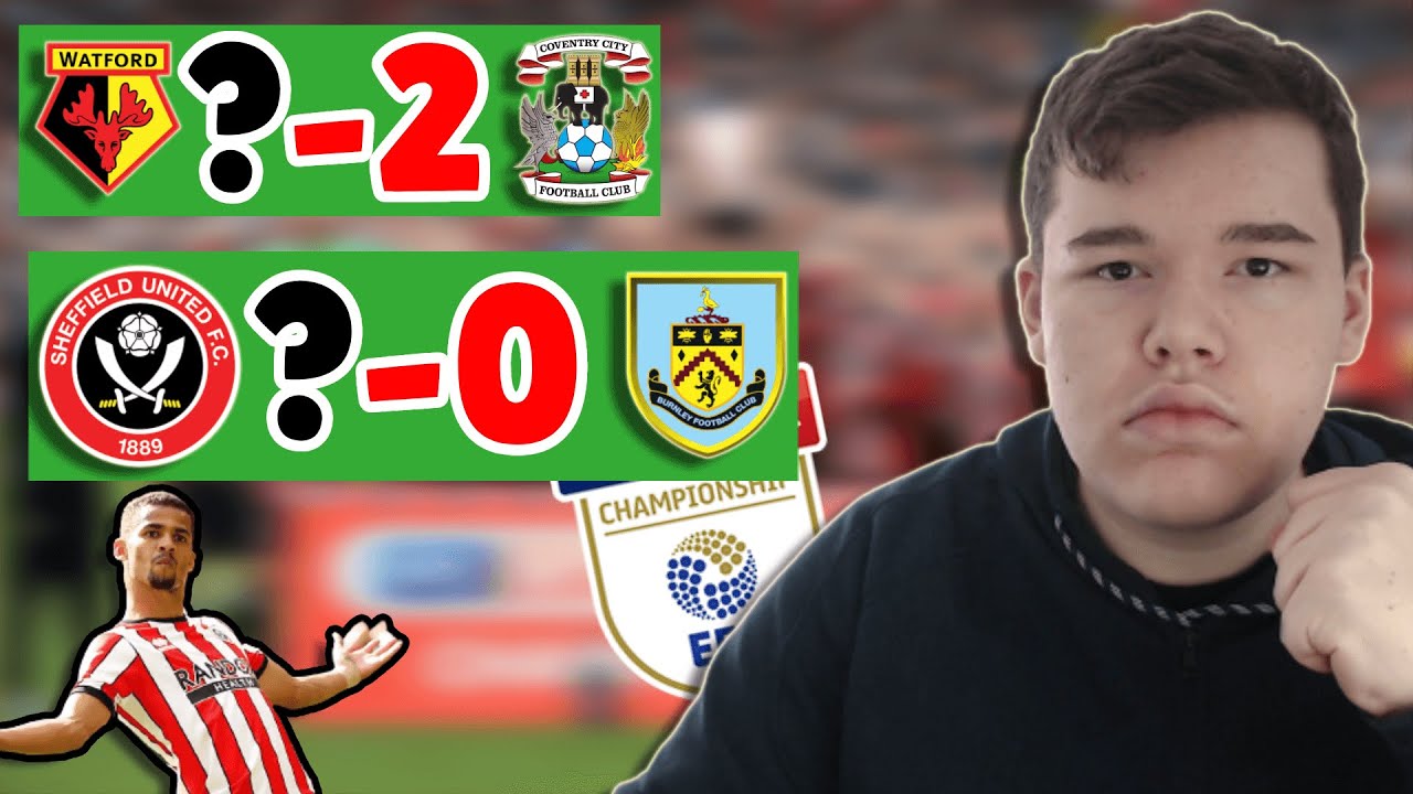 my CHAMPIONSHIP predictions WEEK 20 YouTube