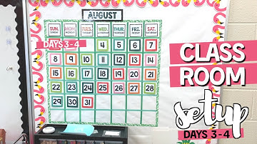 CLASSROOM SETUP VLOG Days 3 - 4 | Third Grade Setup | Setting up my New Classroom