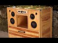 Pallet cabinet bluetooth speaker build