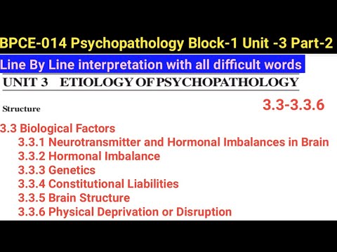 BPCE-011 Psychopathology (B. A) Block-1 Unit-3 Part-2