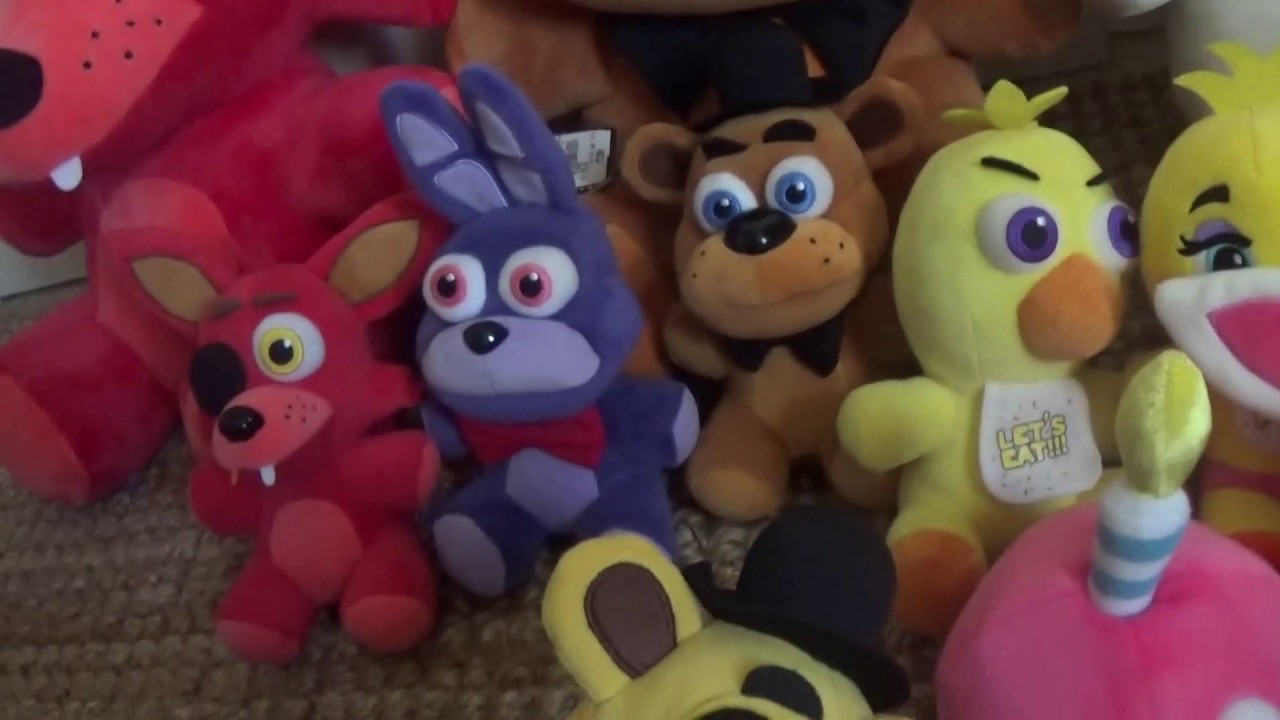 FNAF wave 1 and 2 plush collection - YouTube