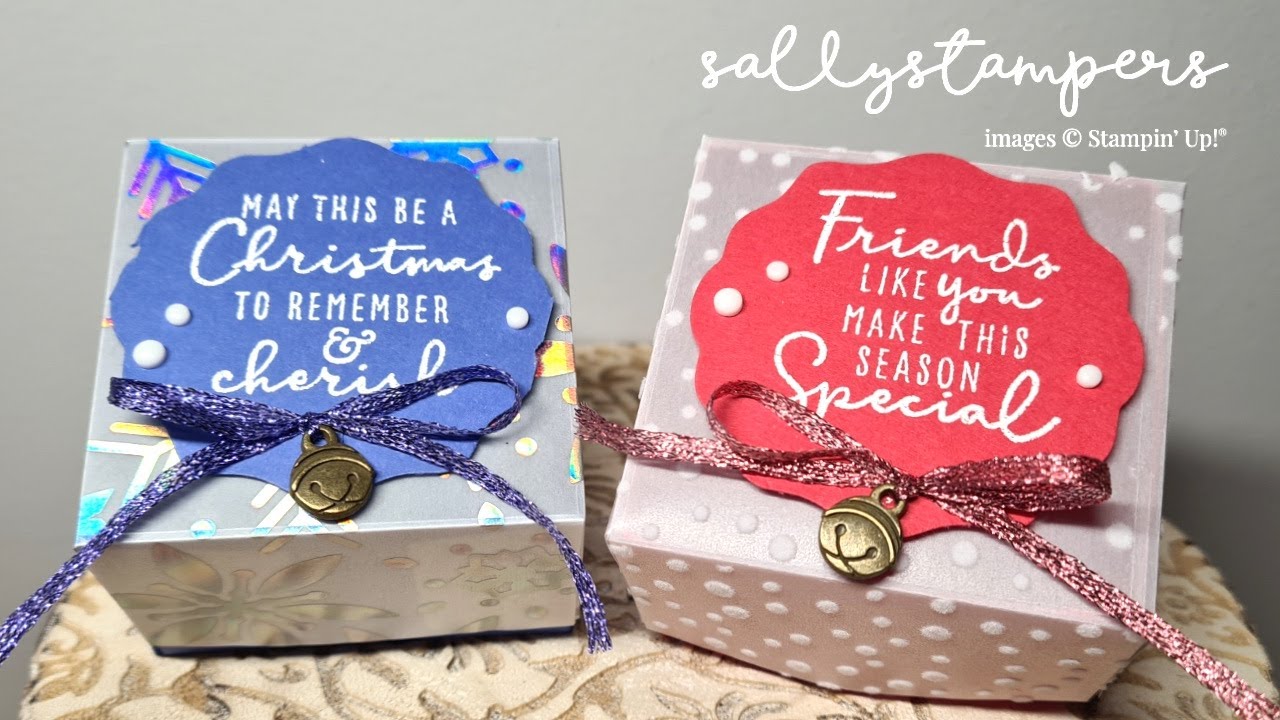 Snowflake Box Tutorial How To Make A Snowflake Vellum Box - YouTube