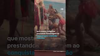 Pintura De Colombo É Alvo De Ativistas Em Museu De Madri