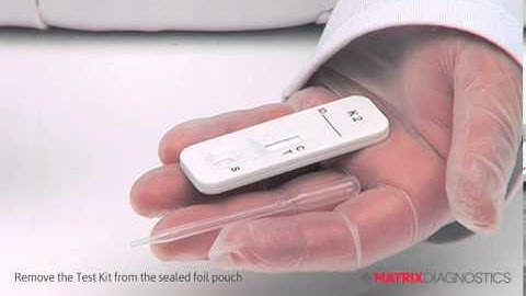 How To Use a Matrix Single Cassette Drug Test