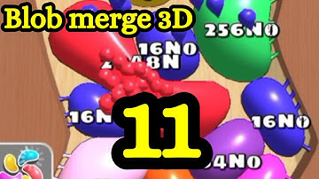 Blob merge 3D: Unlock 4No 8No 16No 32No 64No 128No 256No 512No 1024No 2048No (Nonillion)