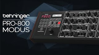 Behringer PRO-800 (Sound Demo): Presets for Melodic Techno, Ambient, Electronica: Modus Soundpack