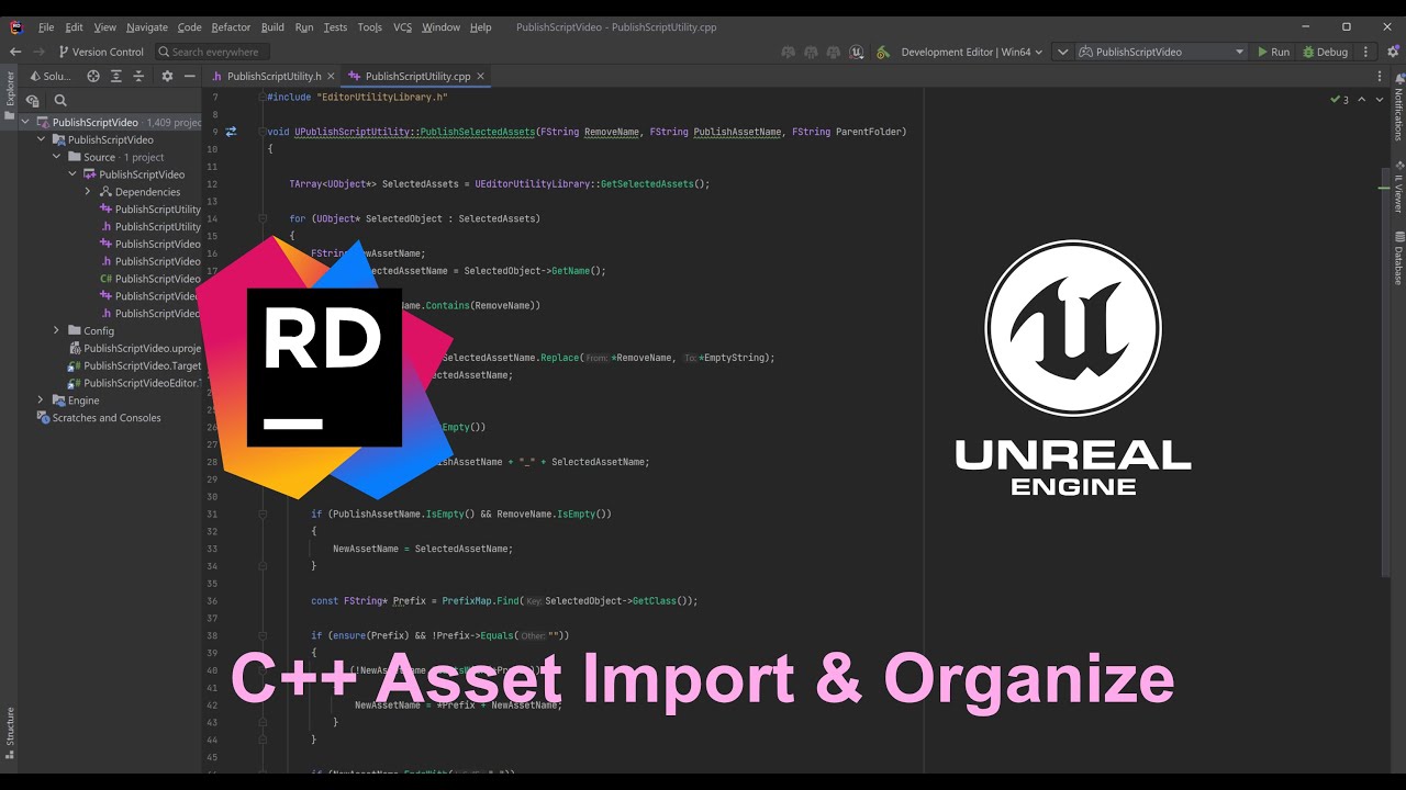 C++ Automate Import & Publish in Unreal Engine - YouTube
