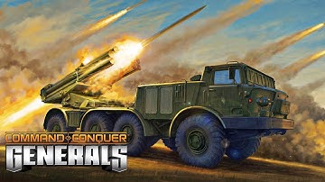 RUS MLRS vs USA Air Force (MOD PROJECT X REMASTERED) C&C Generals Zero Hour
