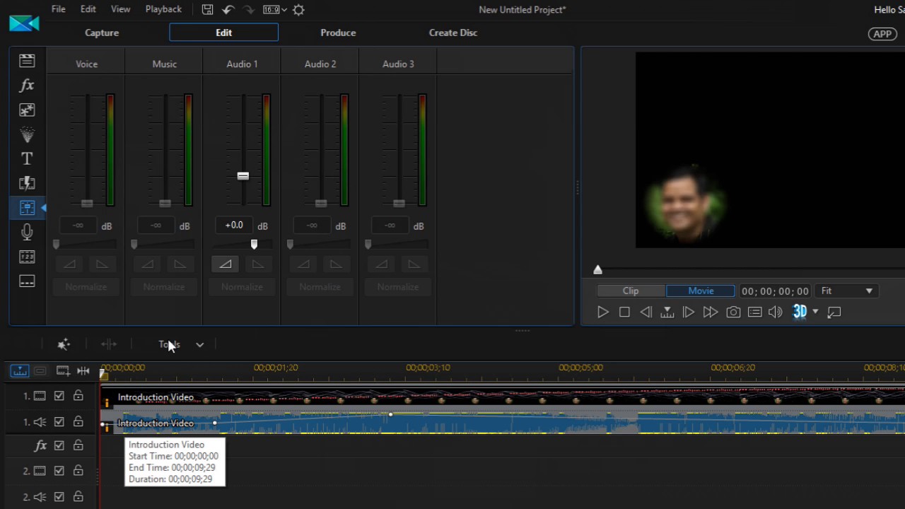 Lecture 20 Editing volume in video in PowerDirector YouTube
