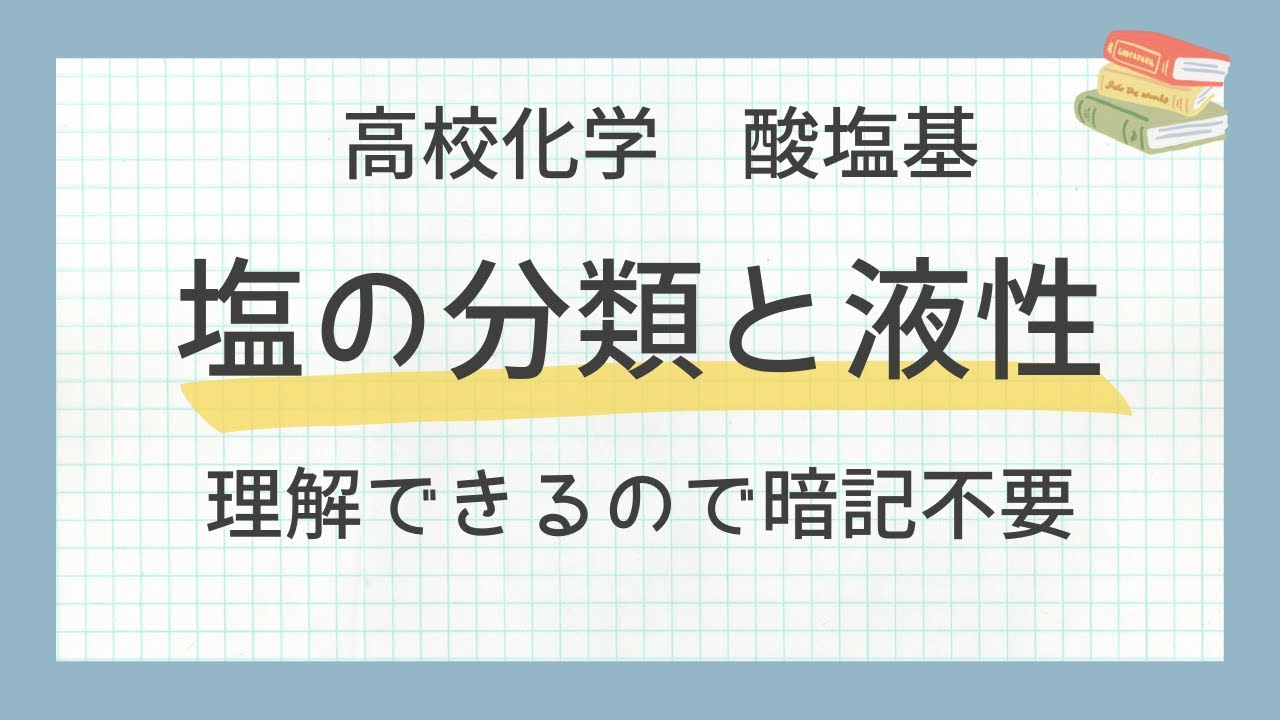 【高校化学】正塩・酸性塩・塩基性塩の分類と液性を徹底解説