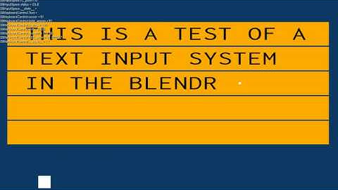 Blender Game Engine Text Input