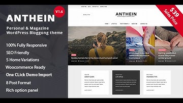Anthein - WordPress Blog Theme | Themeforest Website Templates and Themes