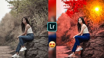 Lightroom Cool Red Effect Photo Editing | Lightroom Background Colour Change Tricks | Photo Editing