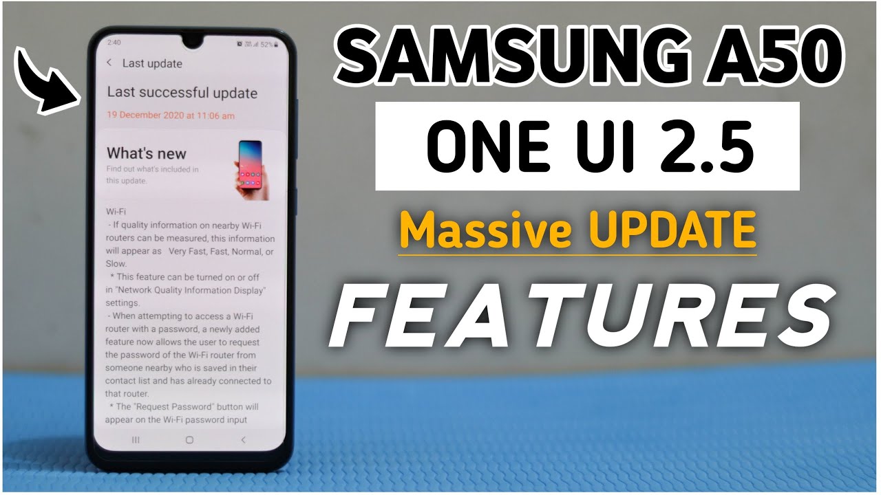 Samsung Galaxy A50 Get the One Ui 2.5 Update😱| Samsung A50 New update One Ui 2.5