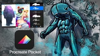 Procreate Pocket for iPhone - speed sketch, first impressions