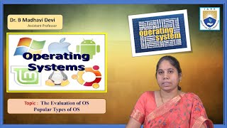The Evaluation of OS , Popular Types of OS by Dr. B Madhavi Devi