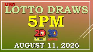 LOTTO RESULT 5PM DRAW ,  AUGUST 11, 2026@LottoResultTV15K Update
