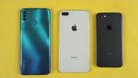 Iphone 8 plus Vs Iphone 7 Vs Infinix Smart 6 | Speed Test & Comparison
