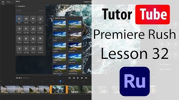 Premiere Rush Tutorial - Lesson 32 - Exporting to Social Medias