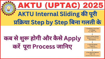 AKTU Internal Sliding full Process Step by Step 2025 | AKTU Internal Sliding kaise karen 2025