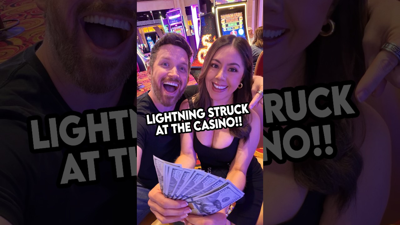 We had a LIGHTNING Strike today!! #casino #slots