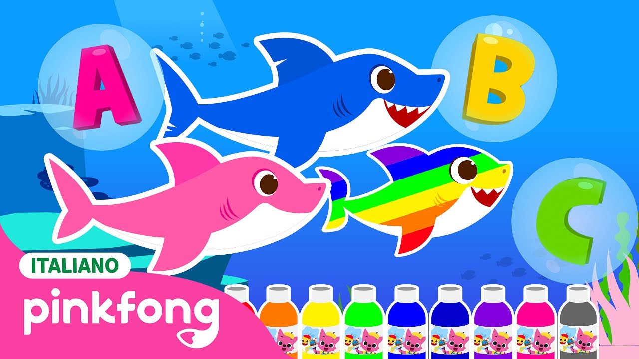 [ENG] Baby Shark Coloring Fun | Imparare i colori in inglese | Pinkfong! Canzoni per Bambini