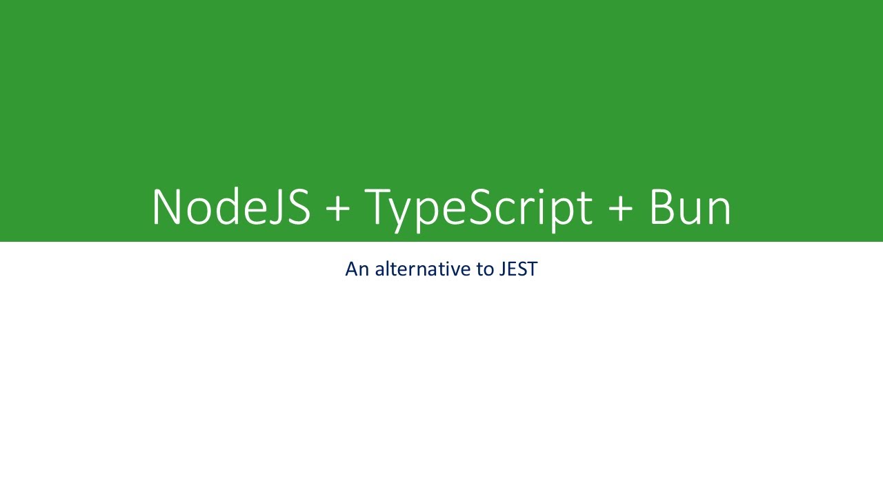 bun-typescript-node - YouTube