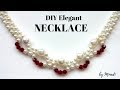 How to make a necklace with beads. Necklace tutorial for beginners.