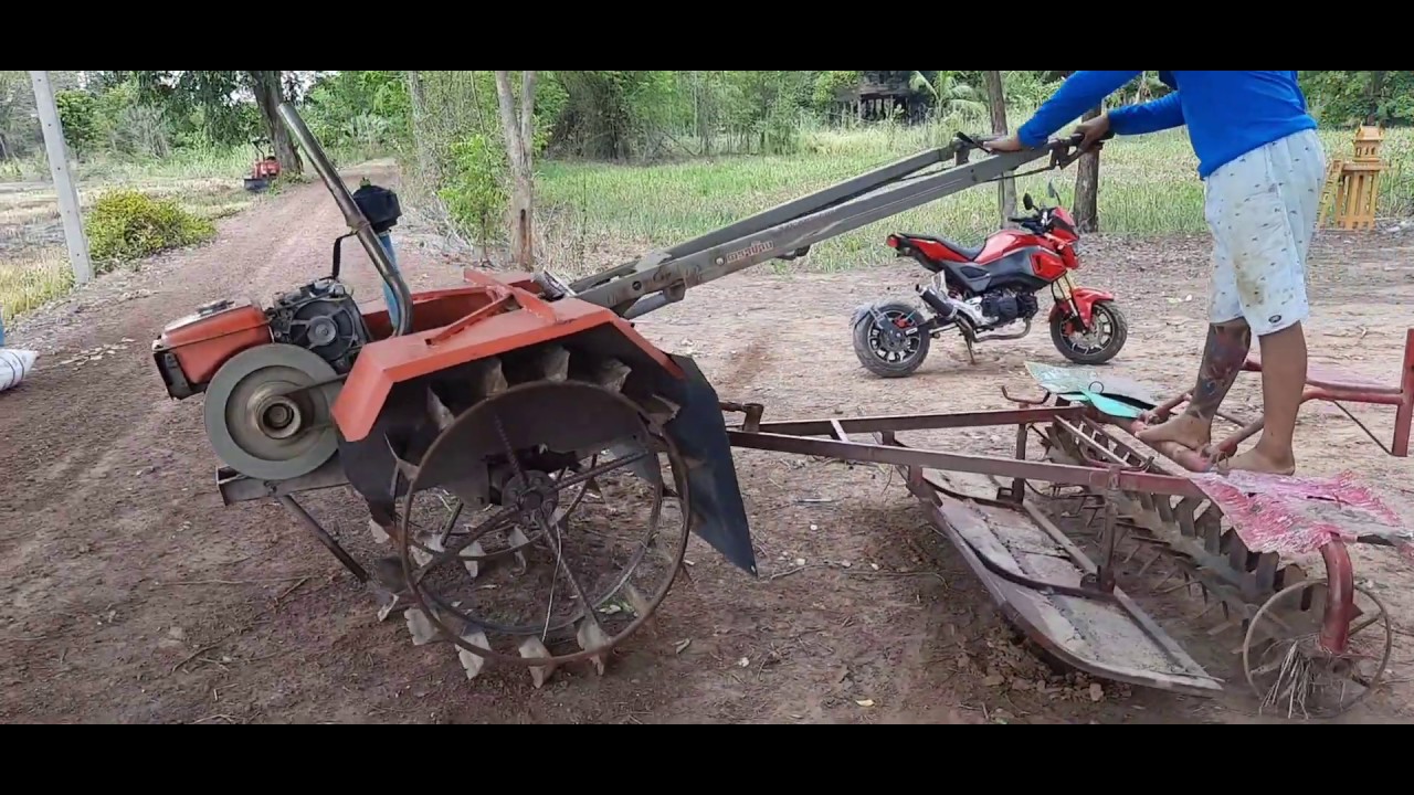 มาคันเดียวก็เฟี้ยวได้!!รถย่ำนา โครงสยาม เครื่องคูโบต้าRT125 ย่ำนาตัวเอง วัยรุ่นขับ แรงจนคันเกียร์หัก