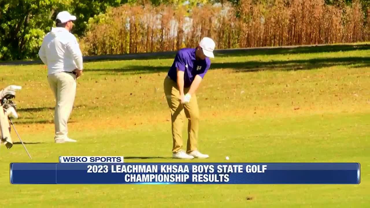 2023 Leachman KHSAA boys state golf championship results - YouTube