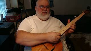 5 string Wood top Banjo Harp