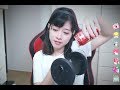 ASMR，咀嚼音，快乐水，木块敲击和低语！七月十二日的春天/中文ASMR，来自巫春天2018的直播录屏的截取片段