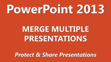 MOS Review - PowerPoint 2013 - Manage Multiple Presentations - Part 3 of 3