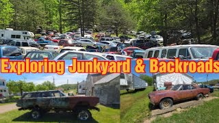 Exploring a Junkyard &amp; Backroad Finds today April 22nd 2026 #Junkyard #projectcars #gasstation