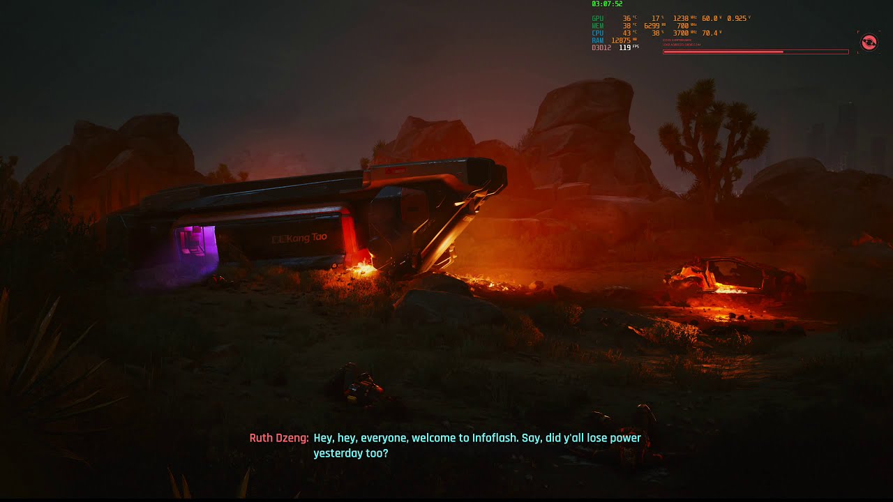 Cyberpunk 2077 performance on Ryzen 1700 & Radeon Vega 56