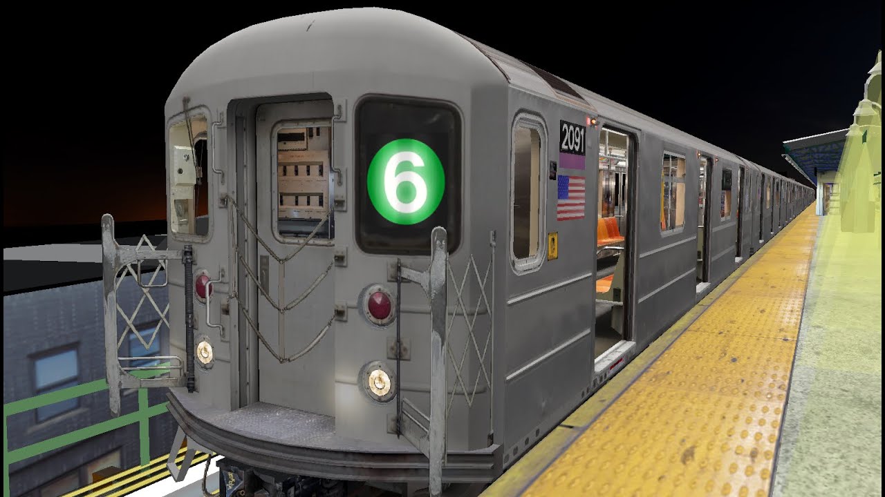 OpenBVE: NYC Subway R62A 6 Train from Parkchester to Brooklyn Bridge ...