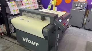VICUT roll feeding DTF cutter/dtf cutting machine VFC90