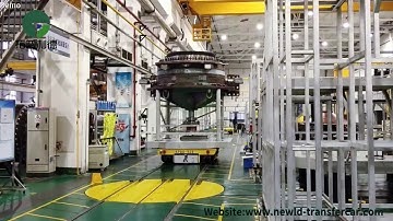 Rail Transfer Carts Mounted On Turntable Applied In Machinery Plant