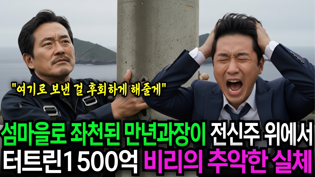 섬마을로 좌천된 25년 만년과장이 전신주 위에서 터트린 1500억 비리의 추악한 실체 노후사연  | 감동사연 | 반전사연 | 오디오북