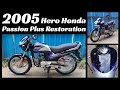 Reviving a classic 2005 hero honda passion restoration  revive your old ride  hit the road again
