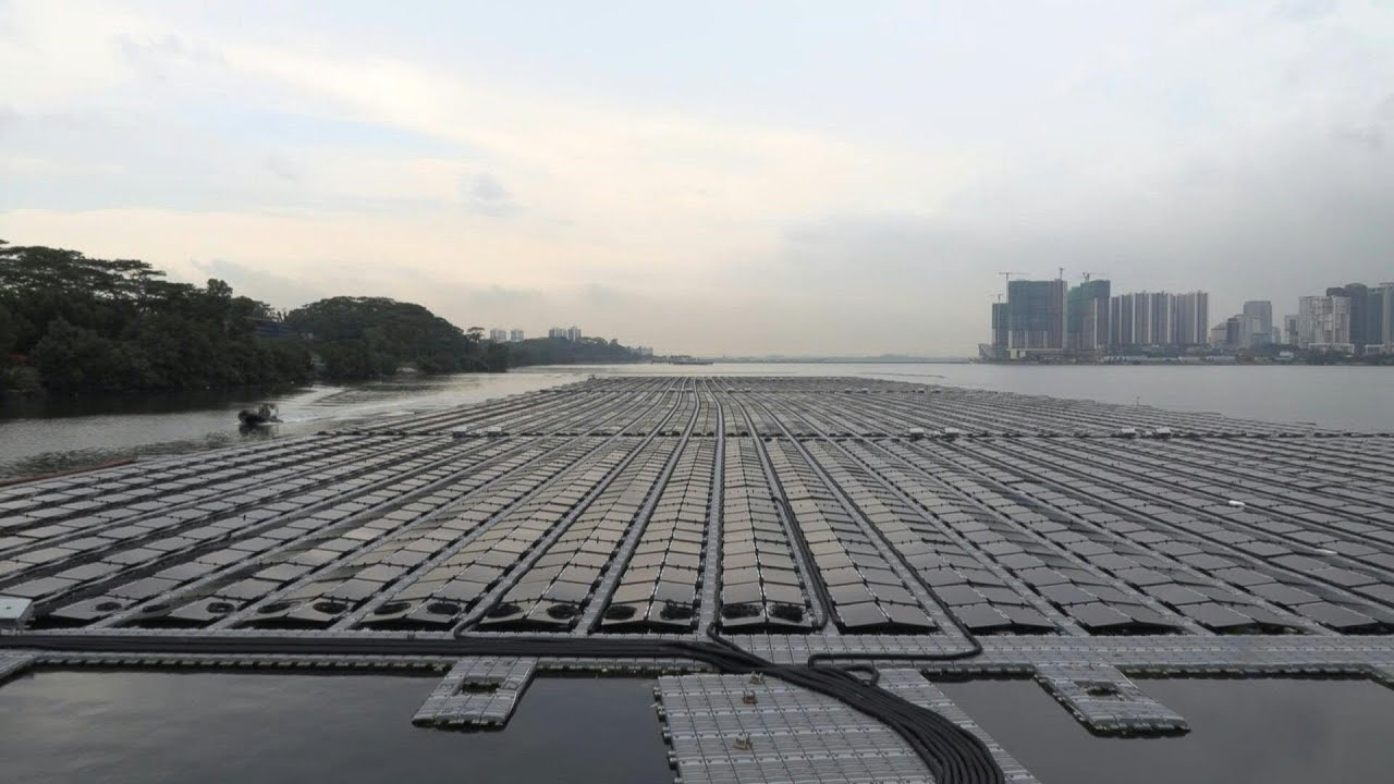 Singapore builds floating solar farms in climate fight | AFP - YouTube