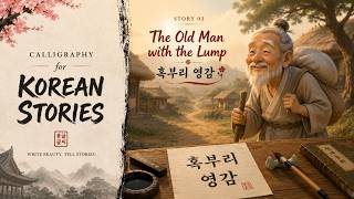 🇰🇷 The old man with the lump. Korean folktales. Calligraphy series.