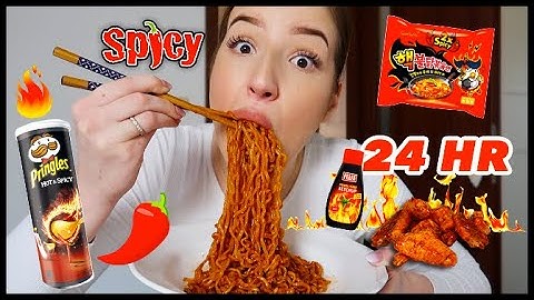 24 ÓRÁIG *CSAK* CSÍPŐS KAJÁKAT ETTEM