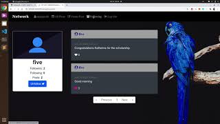 Project Network | CS50 | Web Programming with Python and JavaScript
