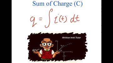 If a current rises exponentially, calculate the total charge flowing through the circuit in 250 ms.